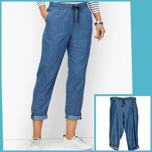 Talbots Chambray Crops